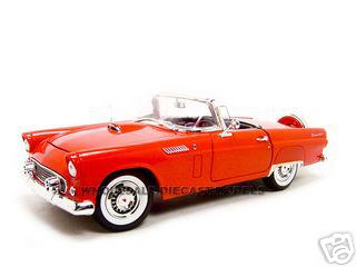 1956 Ford Thunderbird Red 1/18 Diecast Model Car by Motormax
