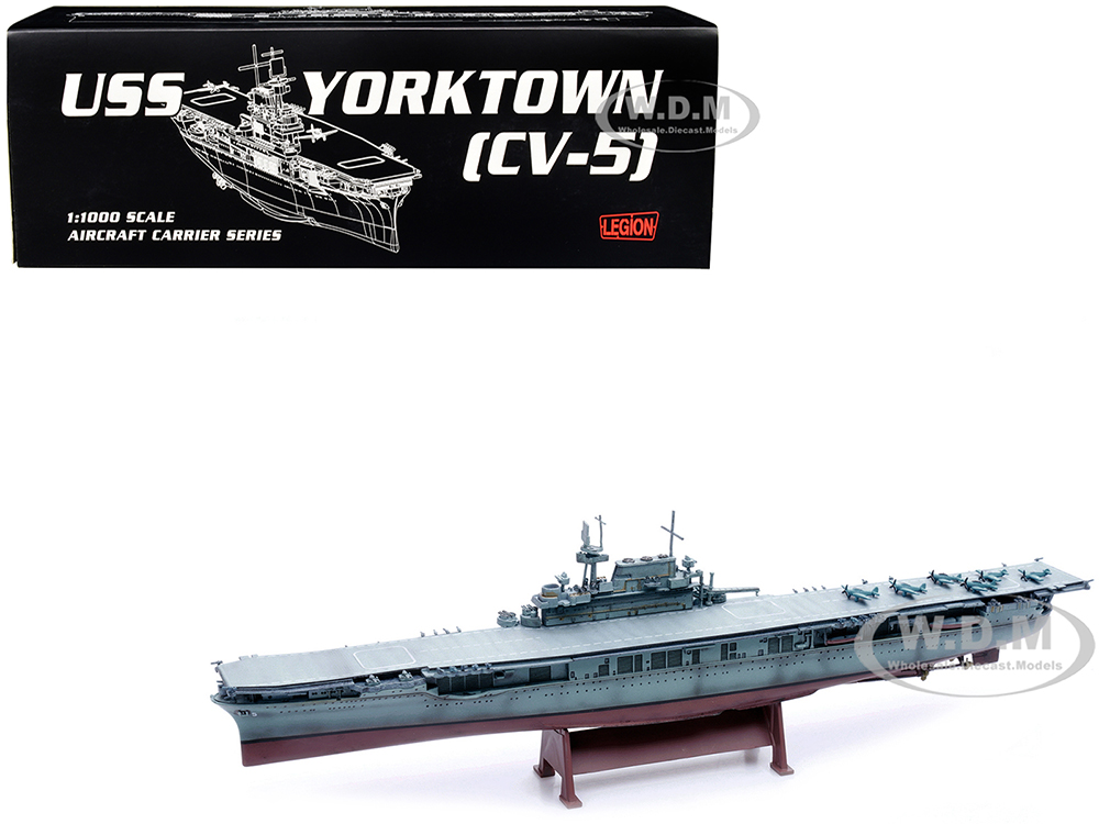 USS Yorktown (CV-5) Aircraft Carrier "US Navy" World War II 1/1000 Diecast Model by Legion