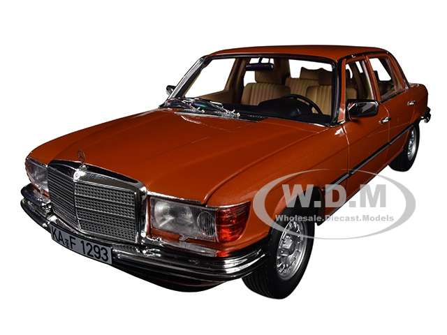 Image of 1976 Mercedes Benz 450 SEL 6.9 Metallic Orange 1/18 Diecast Model Car by Norev