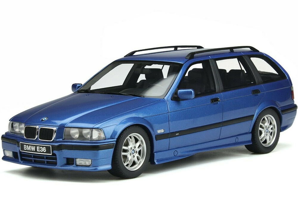 BMW E36 Touring 328I M Pack Estoril Blue Metallic Limited Edition to 3000 pieces Worldwide 1/18 Model Car by Otto Mobile