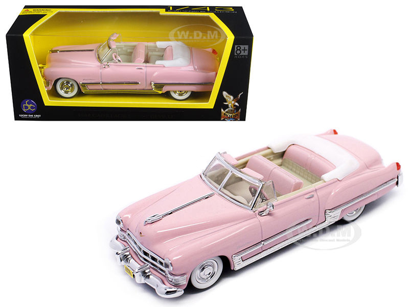 Image of 1949 Cadillac Coupe De Ville Pink 1/43 Diecast Model Car by Road Signature