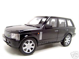 2003 Land Rover Range Rover Black 1/18 Diecast Model Car By Welly