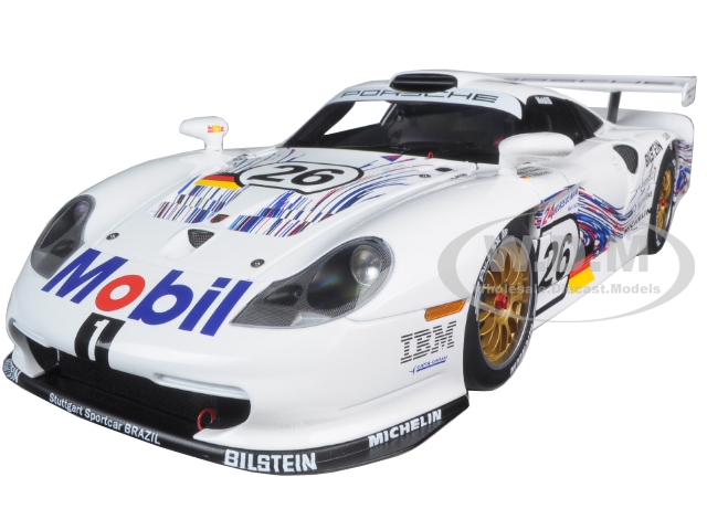 Image of 1997 Porsche 911 GT1 26 24hrs Le Mans E.Collard/R.Kelleners/Y. Dalmas 1/18 Diecast Model Car by Autoart