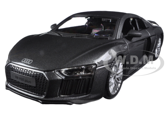 Audi R8 V10 Plus Gray Metallic Special Edition 1/24 Diecast Model Car By Maisto