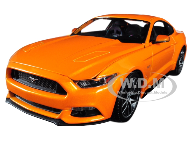 2015 Ford Mustang GT 5.0 Orange Metallic Special Edition 1/18 Diecast Model Car by Maisto 