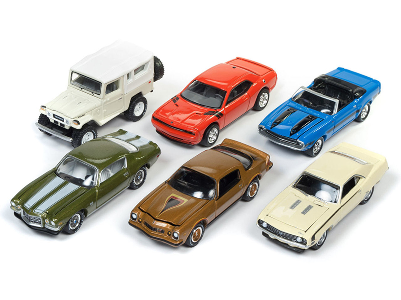 Classic Gold 2017 Release 4 Set A Of 6 Cars 1/64 Diecast Model Cars By Johnny Lightning