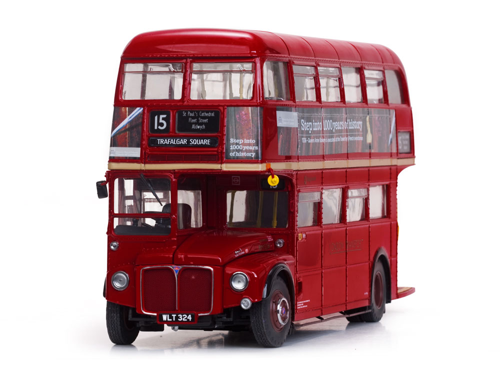 1960 Routemaster Double Decker Bus Red RM324-WLT324 1/24 Diecast Model  by Sunstar