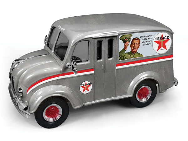 Image of 1950 Divco Delivery Truck "Texaco" (2014) Brushed Metal Special Edition Series 31 1/25 Diecast Model Car by Autoworld