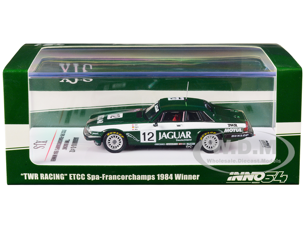 Jaguar XJ-S RHD (Right Hand Drive) 12 "TWR Racing" Winner ETCC (European Touring Car Championship) Spa-Francorchamps (1984) 1/64 Diecast Model Car by