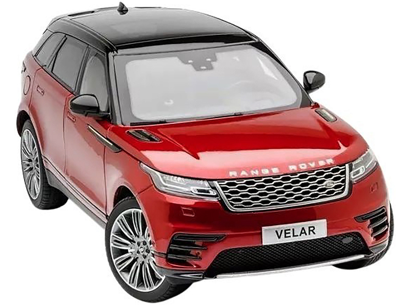 Land Rover Range Rover Velar First Edition Red with Black Top 1/18 Diecast Model Car by LCD Models