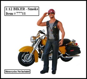 Biker Smoke Figure For 112 Models By American Diorama