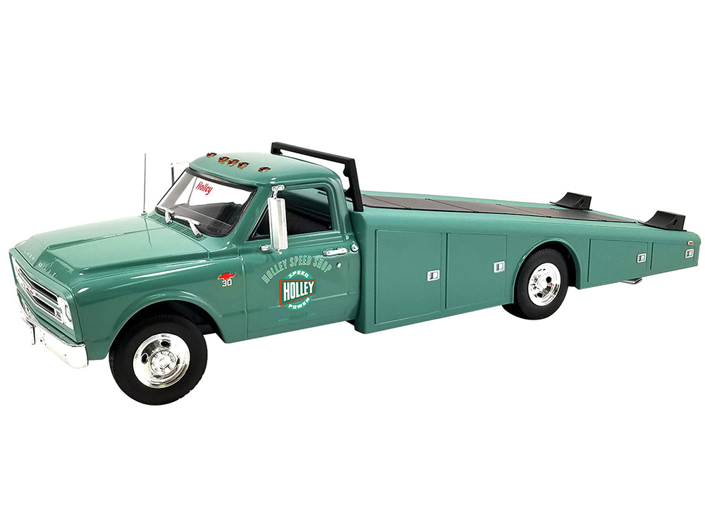 1967 Chevrolet C-30 Ramp Truck Green "Holley Speed Shop" Limited Edition to 200 pieces Worldwide 1/18 Diecast Model Car by ACME