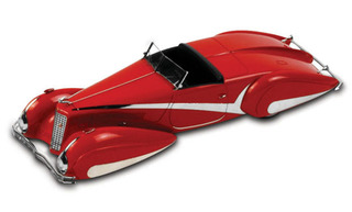 1934 Cadillac V-16 Hartmann Roadster Red 1/43 Diecast Car Model By True Scale Miniatures