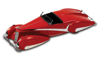 Image of 1934 Cadillac V-16 Hartmann Roadster Red 1/43 Diecast Car Model by True Scale Miniatures