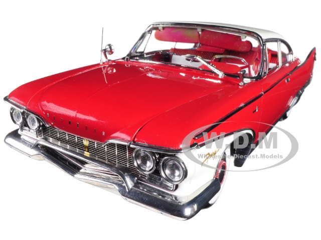 1960 Plymouth Fury Hard Top Plum Red Platinum Edition 1/18 Diecast Model Car By Sunstar