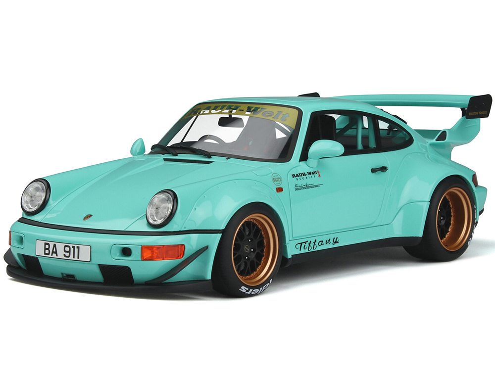 2015 RWB Bodykit Tiffany Tiffany Blue 1/18 Model Car by GT Spirit