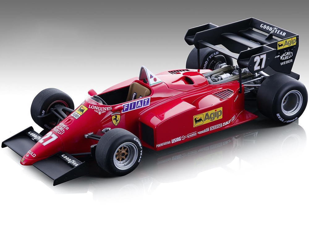 Image of Ferrari 126 C4-M2 27 Michele Alboreto "Agip" Formula One F1 European GP (1984) "Mythos Series" Limited Edition to 270 pieces Worldwide 1/18 Model Car