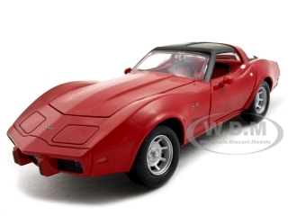 1979 Chevrolet Corvette Red 1/24 Diecast Model Car by Motormax