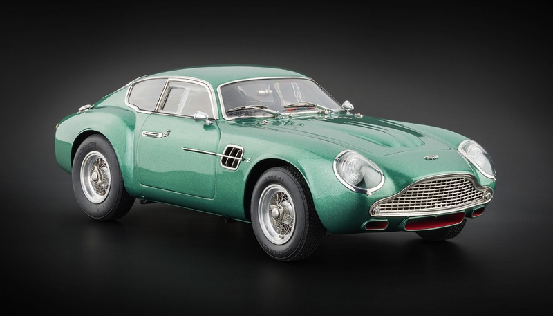Image of 1961 Aston Martin DB4 GT Zagato Green 1/18 Diecast Model Car by CMC