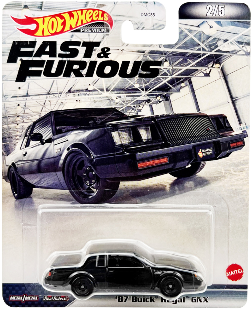 1987 Buick Regal GNX Black "Fast &amp; Furious" Series Diecast Model Car by Hot Wheels