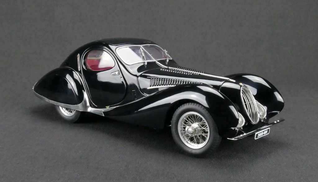1937-39 Talbot Lago Coupe Black T150 C-ss Figoni & Falaschi "teardrop" Limited Edition To 1500 Pieces Worldwide 1/18 Diecast Model Car By Cmc