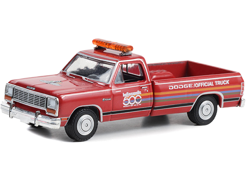 1987 Dodge Ram D-250 Red 71st Annual Indianapolis 500 Mile Race Dodge Official Truck Hobby Exclusive 1/64 Diecast Model Car by Greenlight