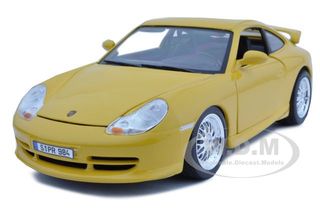 Image of Porsche 911 GT3 Strasse Yellow 1/18 Diecast Model Car by Bburago