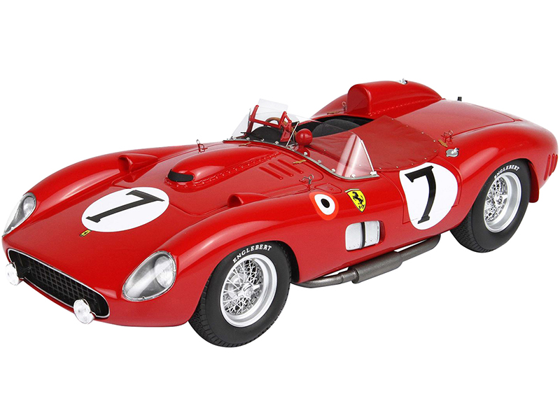 Ferrari 315S/335S 7 Mike Hawthorn - Luigi Musso 24 Hours of Le Mans (1957) with DISPLAY CASE Limited Edition to 99 pieces Worldwide 1/18 Model Car by