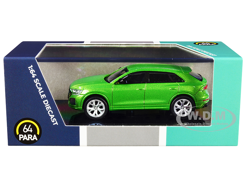Audi RS Q8 Java Green Metallic 1/64 Diecast Model Car by Paragon Models