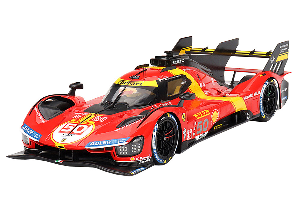 Ferrari 499P #50 Antonio Fuoco - Miguel Molina - Nicklas Nielsen Ferrari AF Corse 3rd Place WEC 1000 Miles of Sebring (2023) Competition Series 1/18 Model Car by BBR