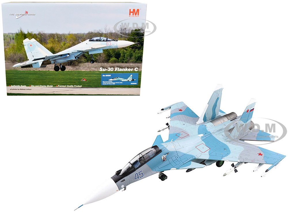 Sukhoi Su-30SM Flanker H Fighter Aircraft 22 GvIAP 11th Air and Air Defence Forces Army Russian Air Force (2020) Air Power Series 1/72 Diecast Model by Hobby Master