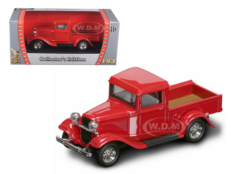 1934 Ford Pickup Truck Red 1/43 Diecast Model Car by Road Signature