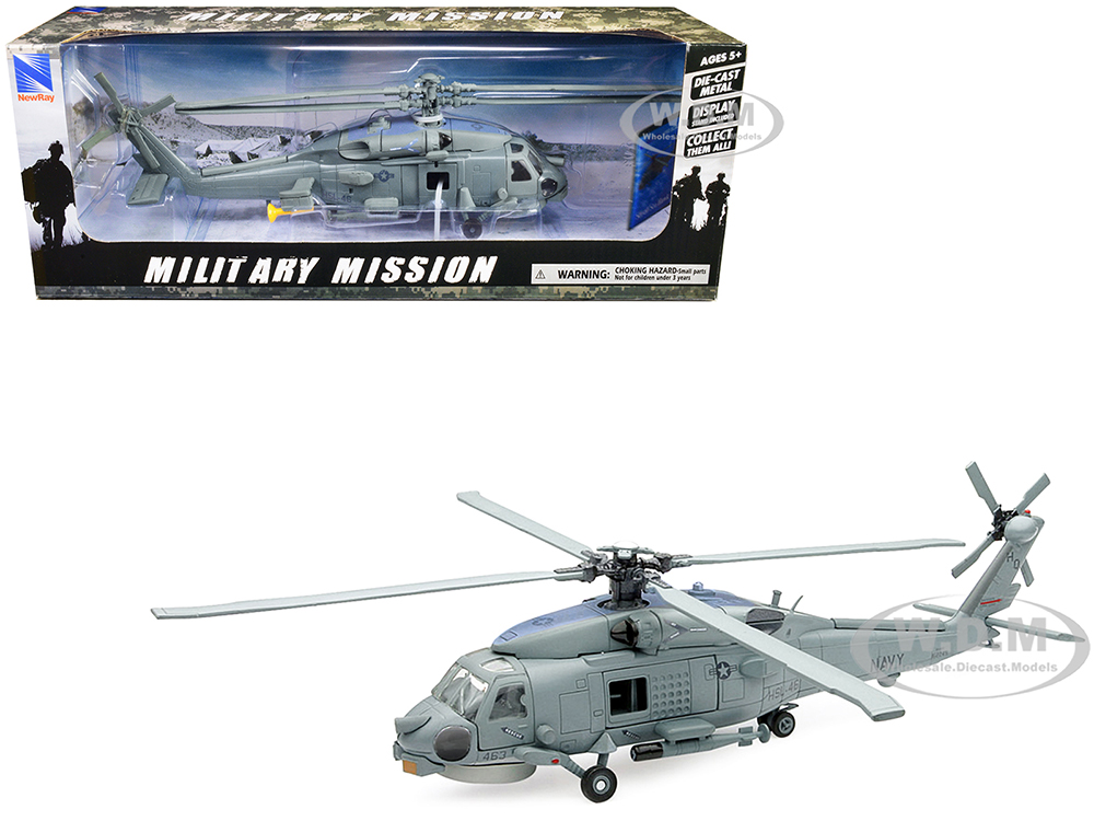 Sikorsky SH-60 Seahawk Helicopter Green "United States Air Force" "Military Mission" Series 1/60 Diecast Model by New Ray