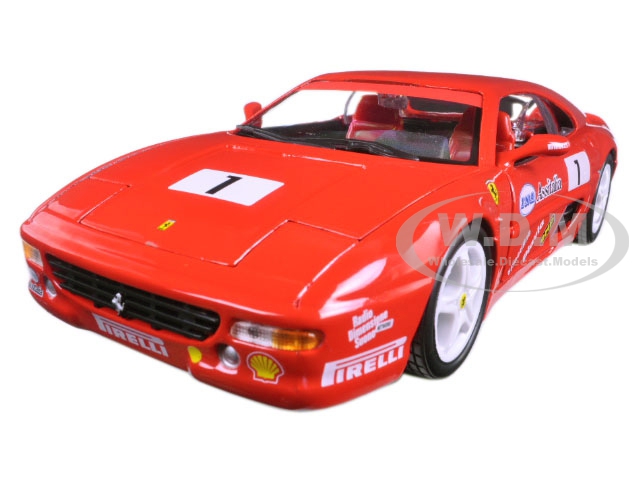 Ferrari F355 Challenge 1 Red 1/24 Diecast Model Car by Bburago