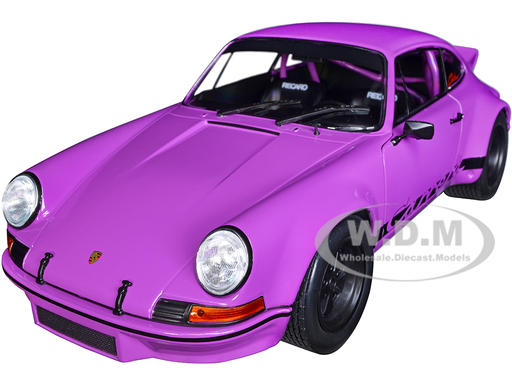 1973 Porsche 911 RSR Purple with Black Stripes 1/18 Diecast Model Car by Solido