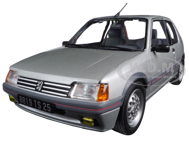 Image of 1988 Peugeot 205 Gti 1.6 Futura Grey 1/18 Diecast Model Car by Norev