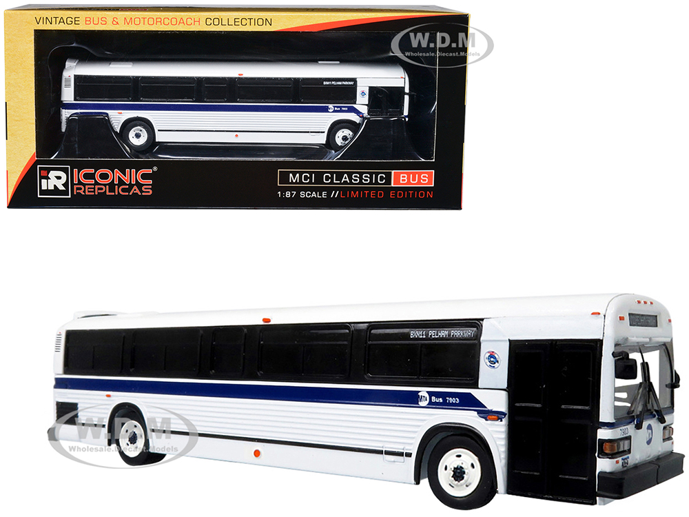 MCI Classic City Bus MTA New York City Suburban BXM11 Pelham Parkway Vintage Bus & Motorcoach Collection 1/87 Diecast Model by Iconic Replicas