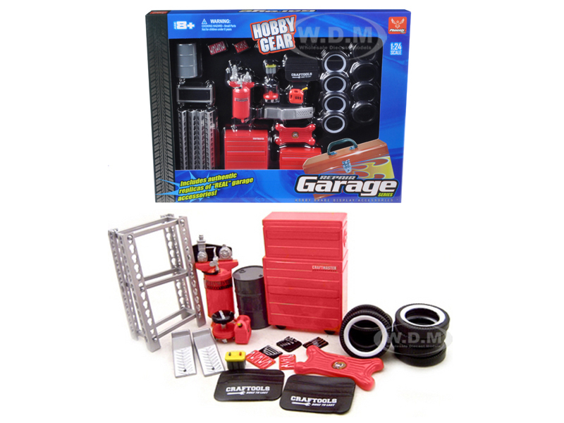 Repair Garage Accessories Tool Set For 1/24 Scale Models By Phoenix Toys