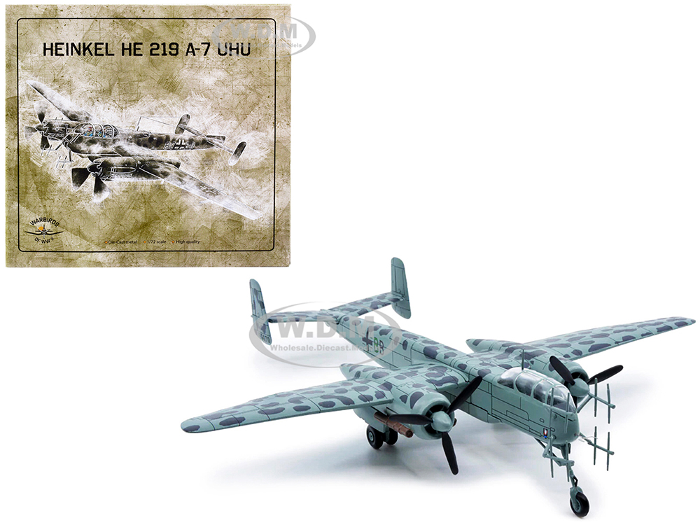 Heinkel HE 219 A-7 UHU Fighter Plane (Germany 1942) 1/72 Diecast Model By Warbirds Of WWII