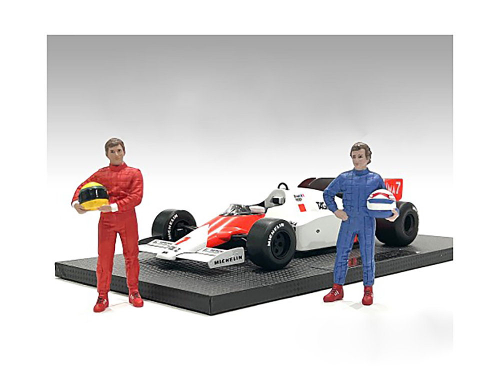 "Racing Legends" 80s Set of 2 Diecast Figures for 1/43 Scale Models by American Diorama