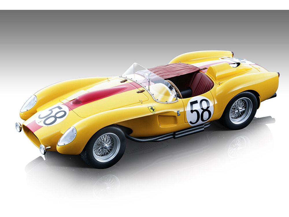 Ferrari 250 TR Pontoon-Fender #58 Lucien Bianchi - Willy Mairesse 24 Hours of Le Mans (1958) Mythos Series Limited Edition to 135 pieces Worldwide 1/18 Model Car by Tecnomodel