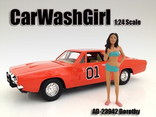Image of Car Wash Girl Dorothy Figure For 124 Scale Models by American Diorama