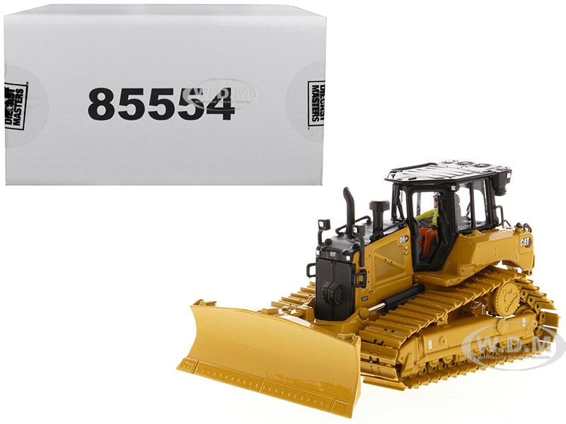 CAT Caterpillar D6 XE LGP Track Type Tractor Dozer with VPAT Blade and Operator "High Line" Series 1/50 Diecast Model by Diecast Masters