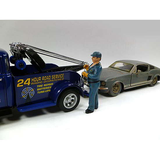Image of Tow Truck Driver/Operator Bill Figurine for 1/24 Scale Models by American Diorama