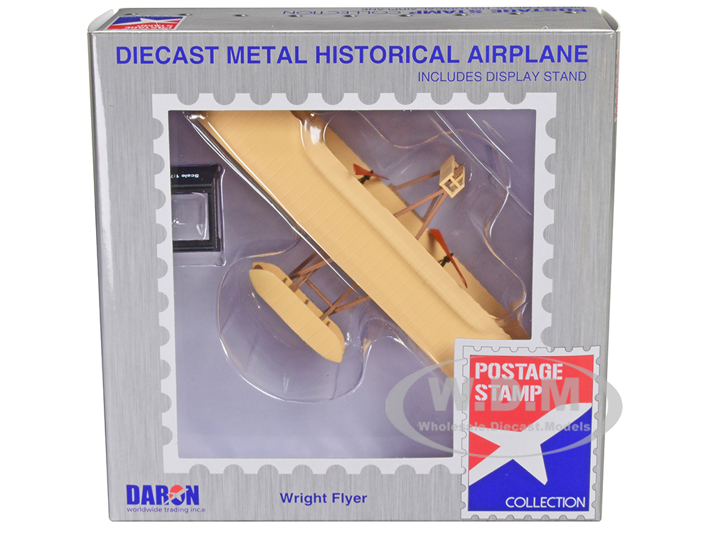 Wright Flyer Aircraft First Heavier-Than-Air Flying Machine 1/72 Diecast Model Airplane By Postage Stamp