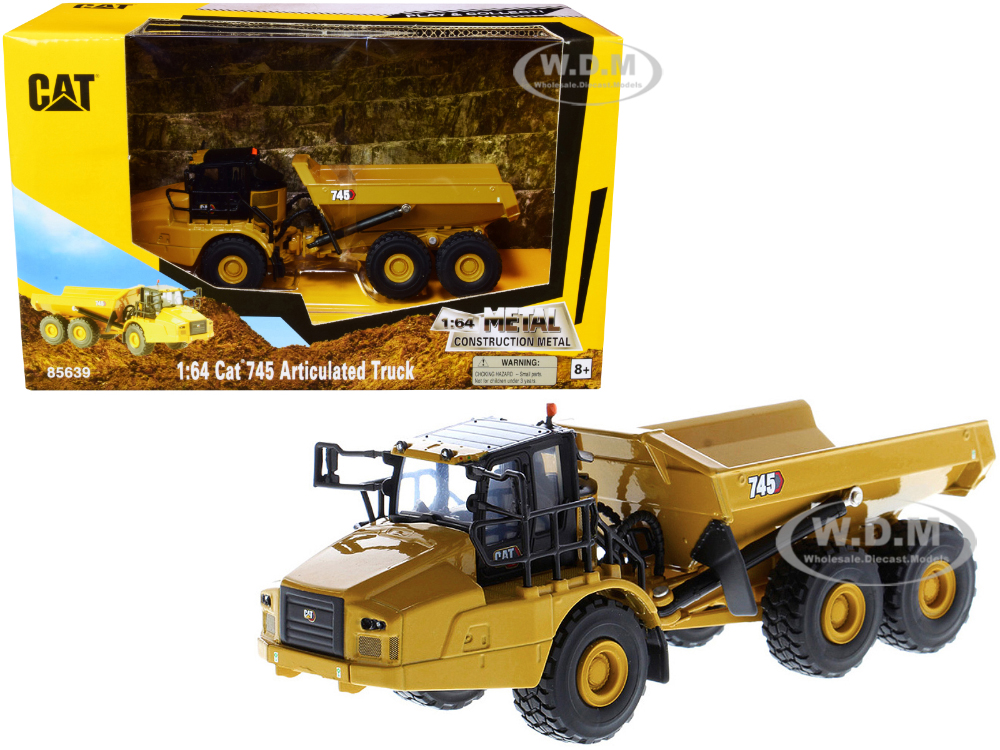 CAT Caterpillar 745 Articulated Truck Play & Collect! Series 1/64 Diecast Model by Diecast Masters