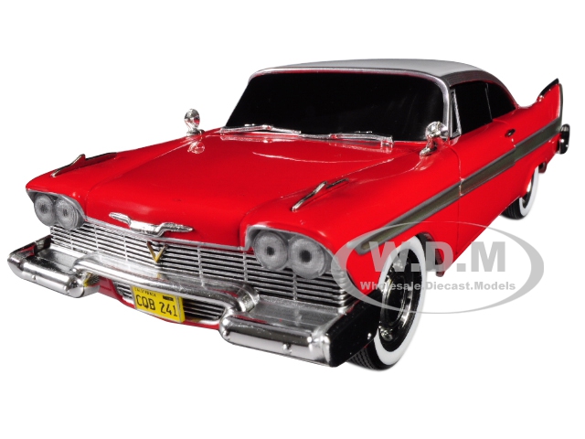 1958 Plymouth Fury Red "Evil Version" (with Blacked Out Windows) "Christine" (1983) Movie 1/24 Diecast Model Car by Greenlight