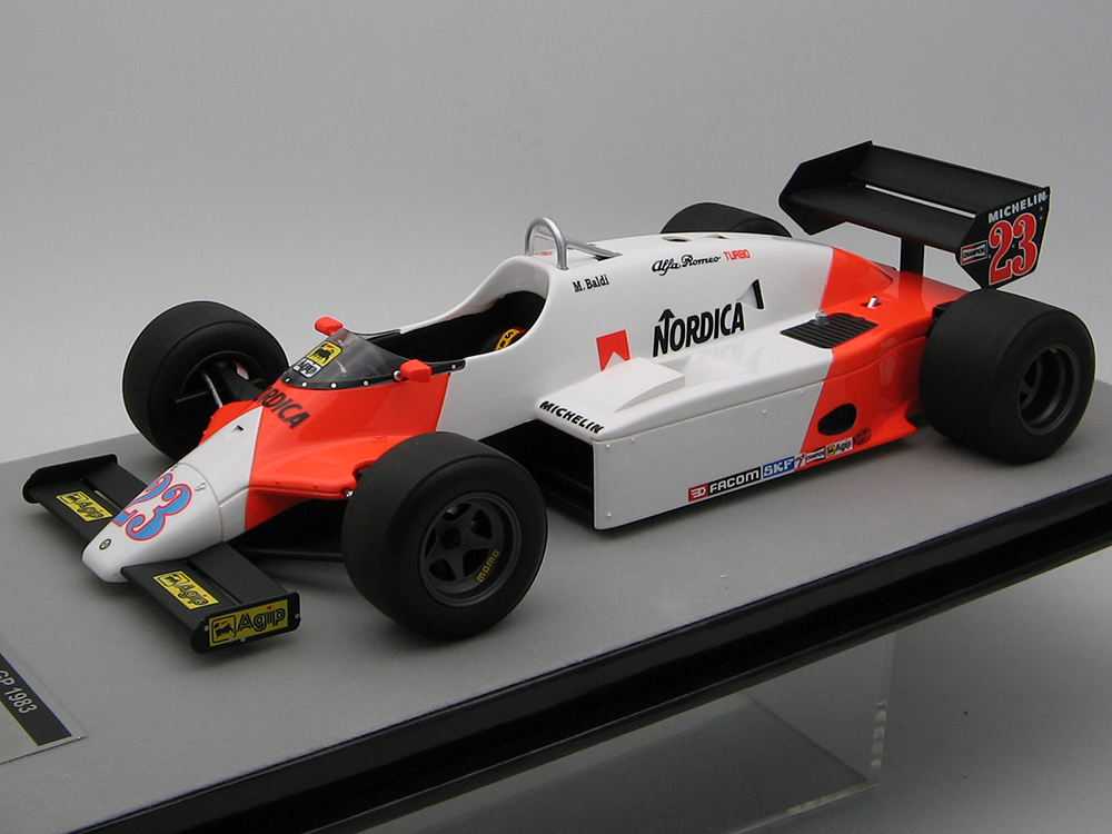 Alfa Romeo 183T #23 Mauro Baldi Formula One F1 Monaco GP (1983) Mythos Series Limited Edition to 100 pieces Worldwide 1/18 Model Car by Tecnomodel