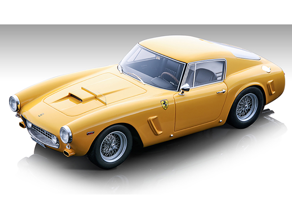 1962 Ferrari 250 GT SWB Yellow Modena Clienti Corsa Mythos Series Limited Edition to 60 pieces Worldwide 1/18 Model Car by Tecnomodel