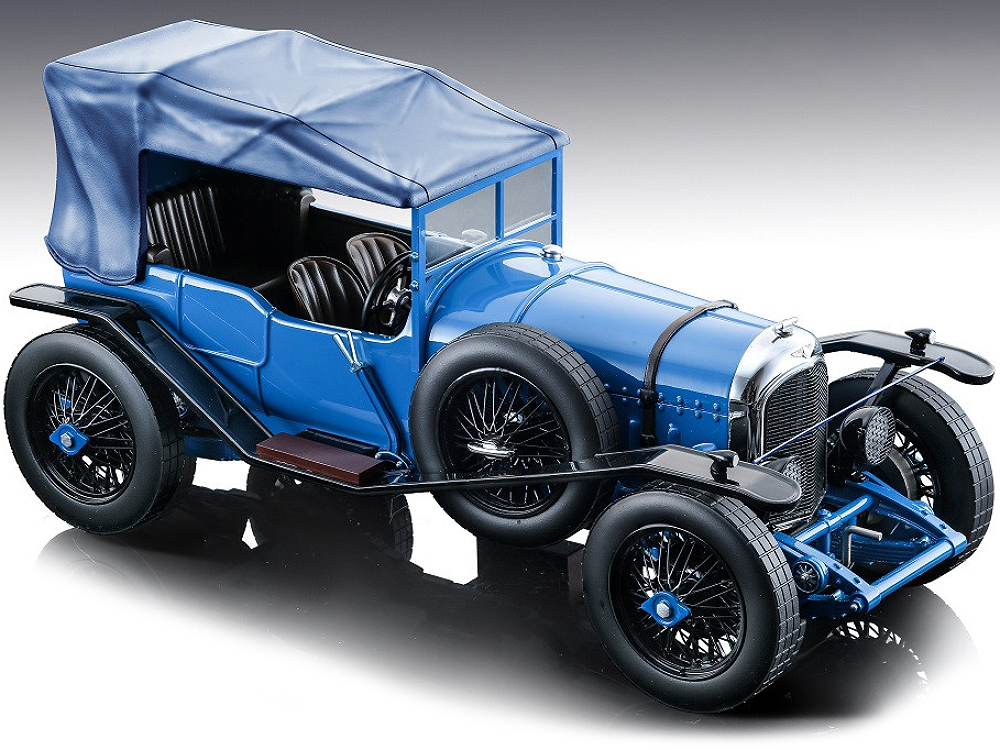 1924 Bentley 3L Gloss Blue Street Version "Mythos Series" Limited Edition to 60 pieces Worldwide 1/18 Model Car by Tecnomodel